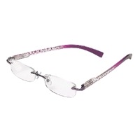 rimless glasses